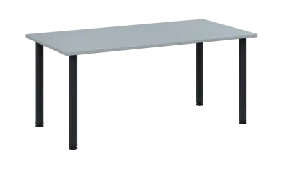 CRTR 160 jídelní stůl, kovová podnož černá, deska 25 mm, 1600x800 mm, šedá